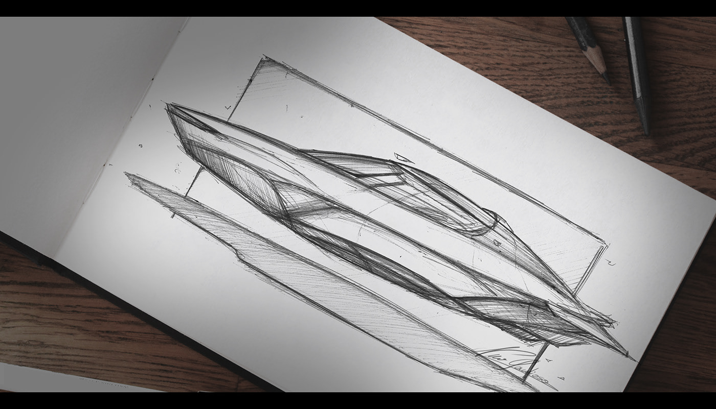 vehicle，conceptual design，automobile，Sports car，sketch，