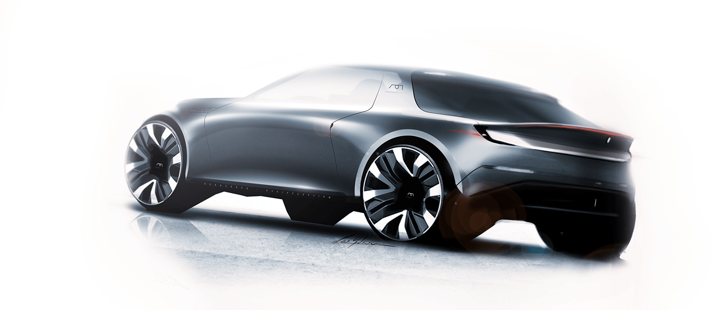 vehicle，conceptual design，automobile，Sports car，sketch，
