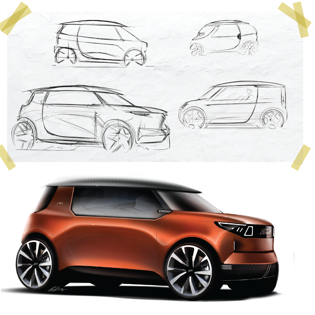 vehicle，conceptual design，automobile，Sports car，sketch，