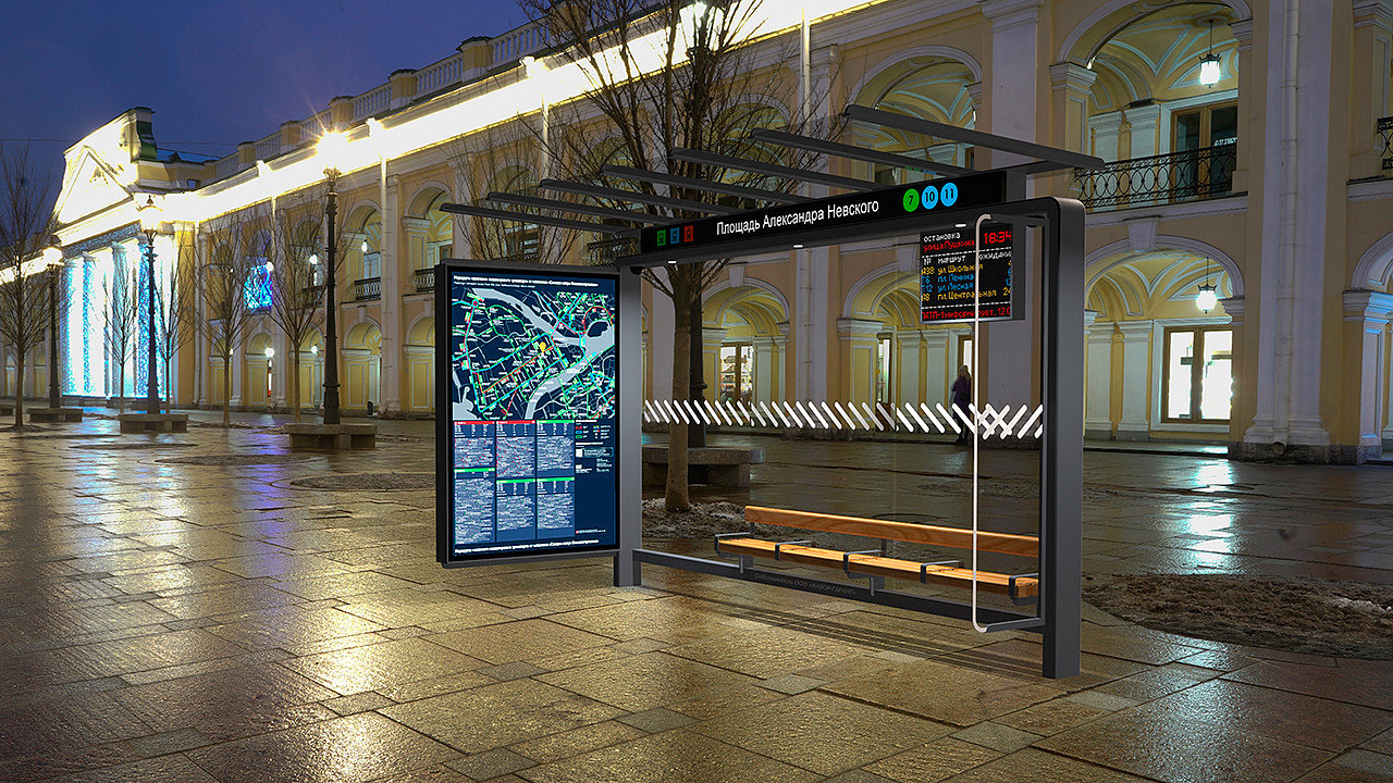 transit，St.Petersburg，Shelter，urban design ，