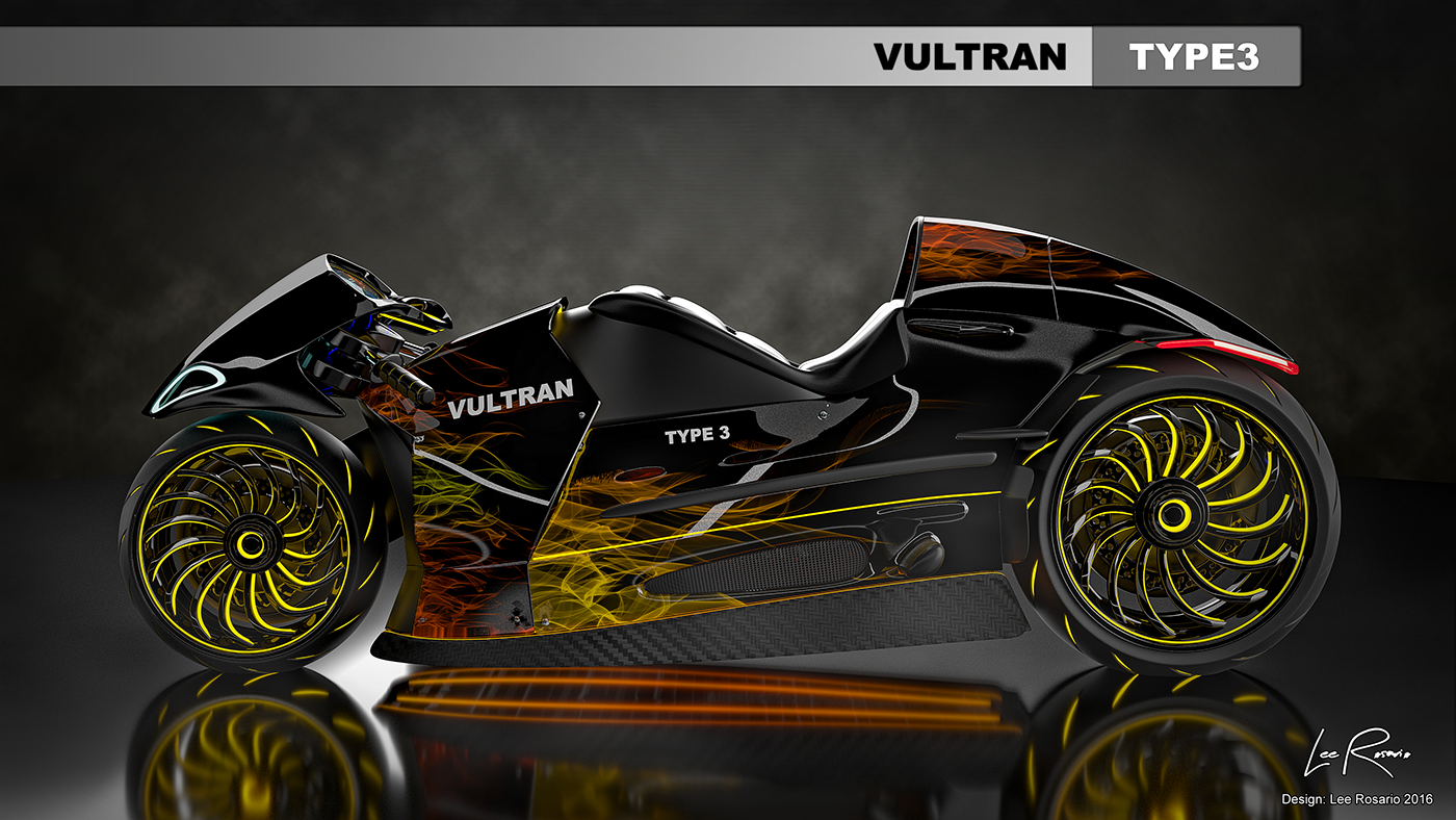 type 3——超炫酷的摩托车设计,一定要来看一看! - 普象网