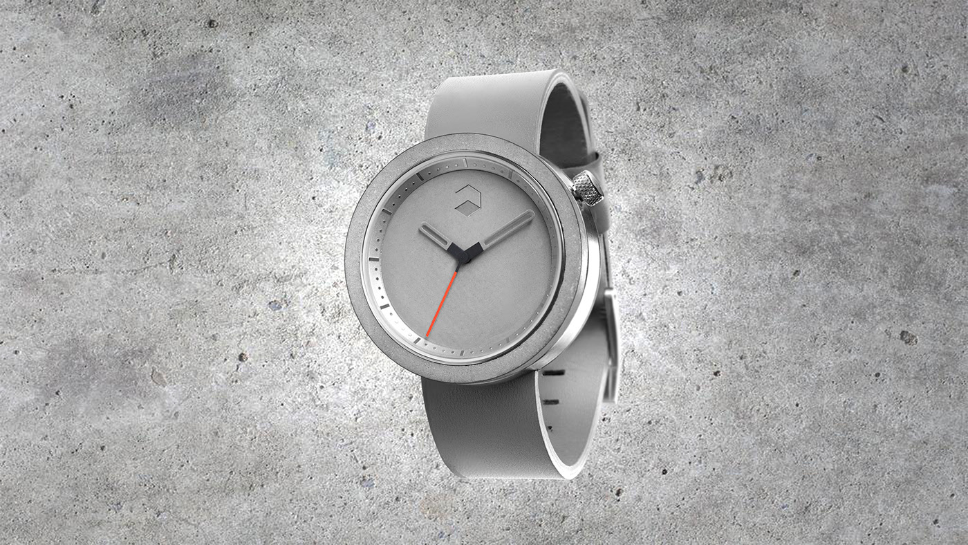 Wrist watch，concrete，industrial design，product design，Color matching，
