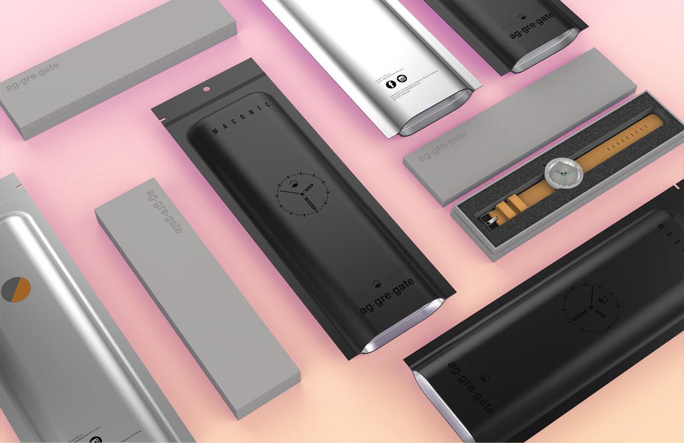 Wrist watch，concrete，industrial design，product design，Color matching，