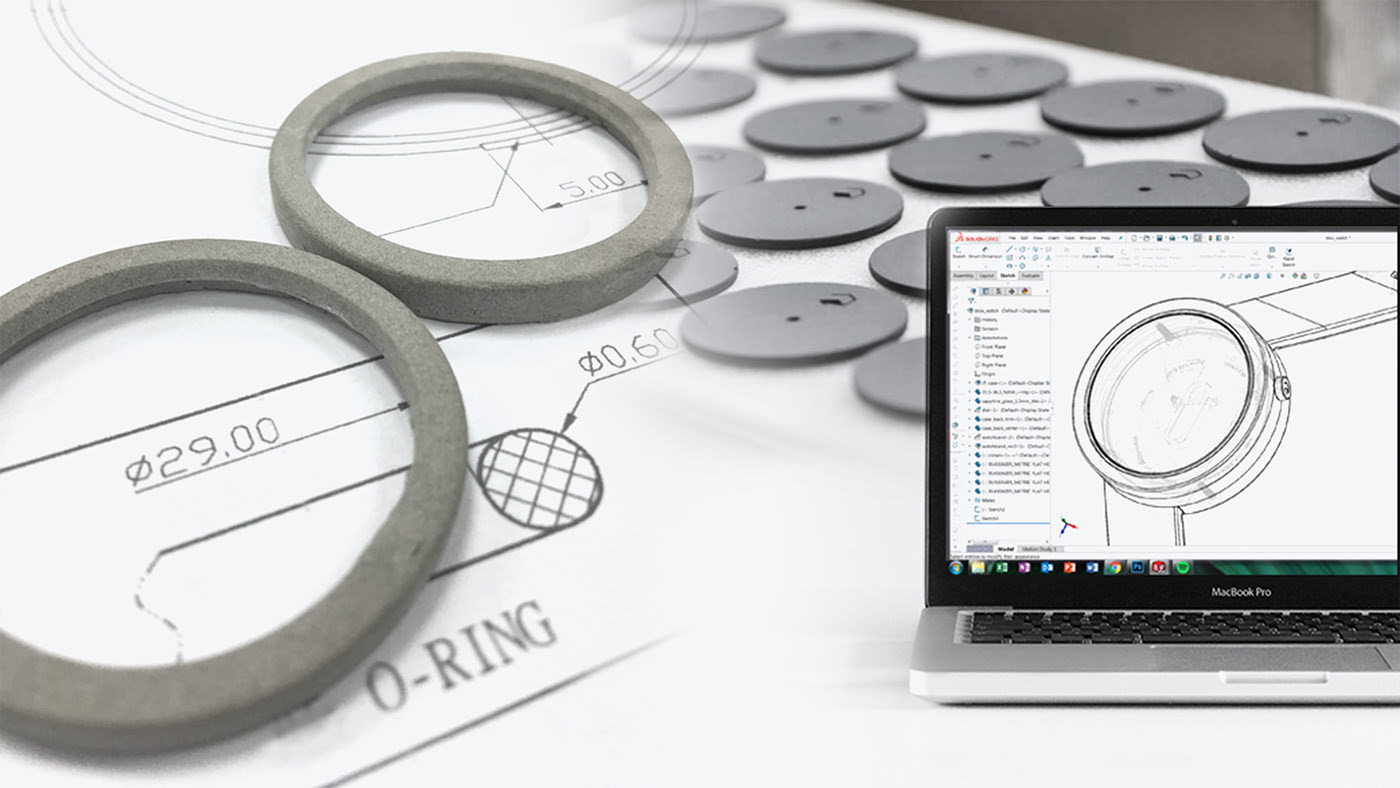 Wrist watch，concrete，industrial design，product design，Color matching，