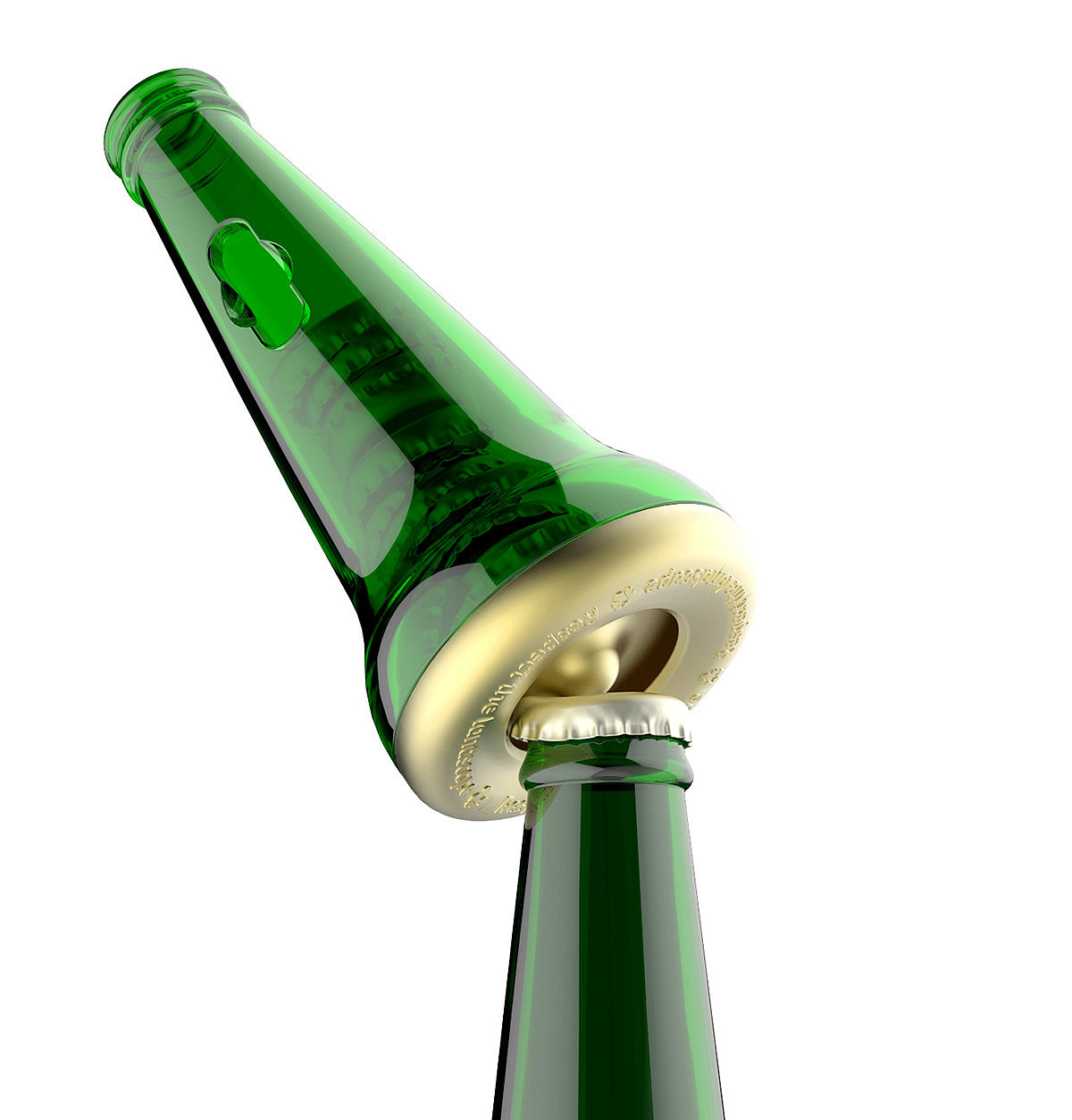 Beer bottle opener，Store，green，industrial design，product design，