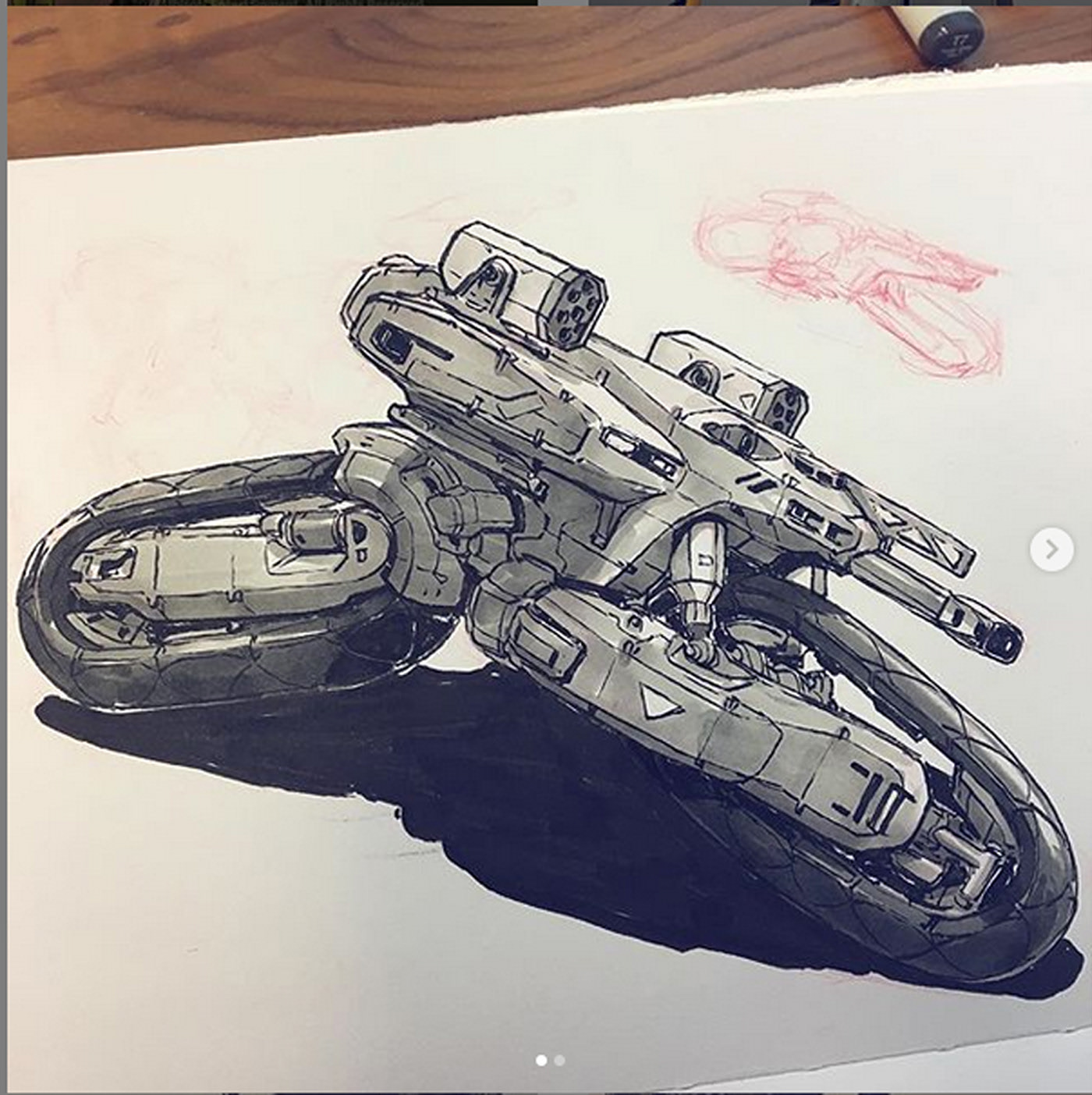 vehicle，conceptual design，sketch，Motorcycle，Tank，highway，