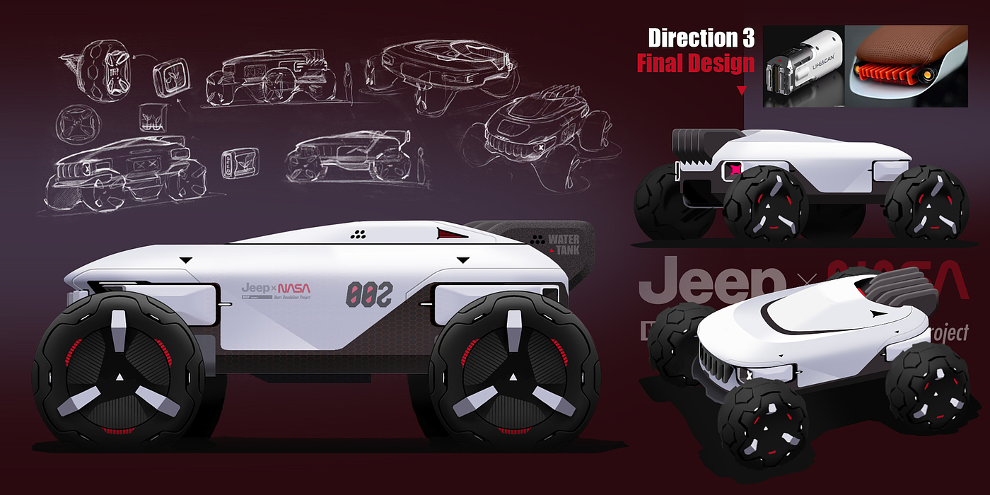 Original design，Issue 7，Design of household air purifier，Mars base location exploration vehicle，