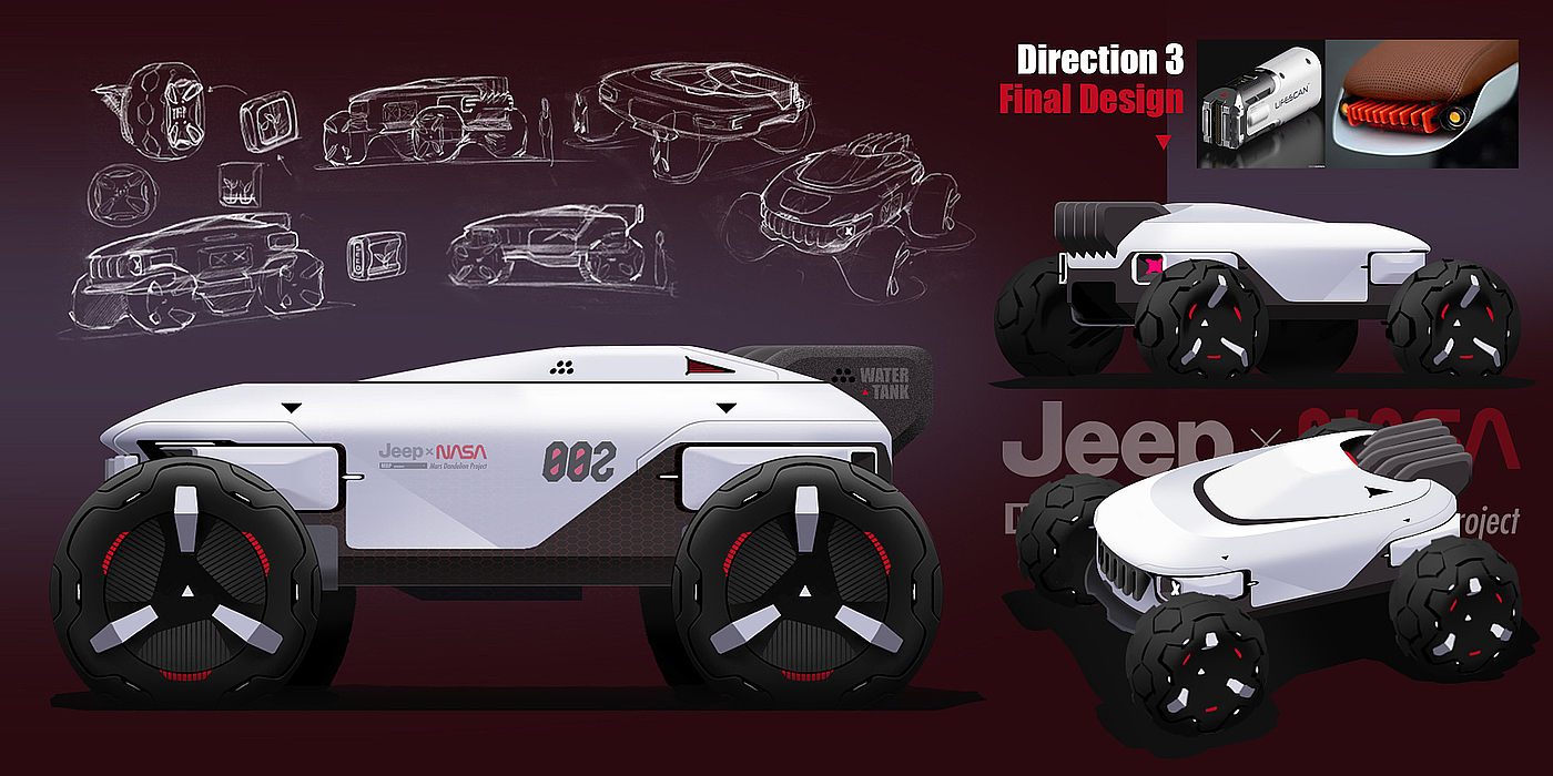 Original design，Issue 7，Design of household air purifier，Mars base location exploration vehicle，