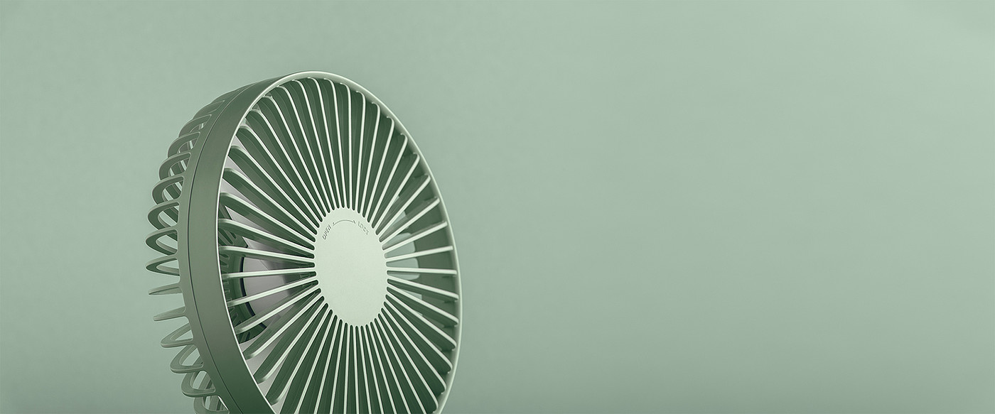 Fan，green，small-scale，