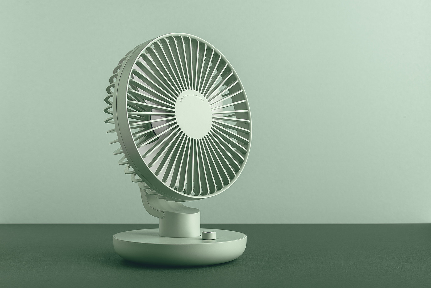 Fan，green，small-scale，