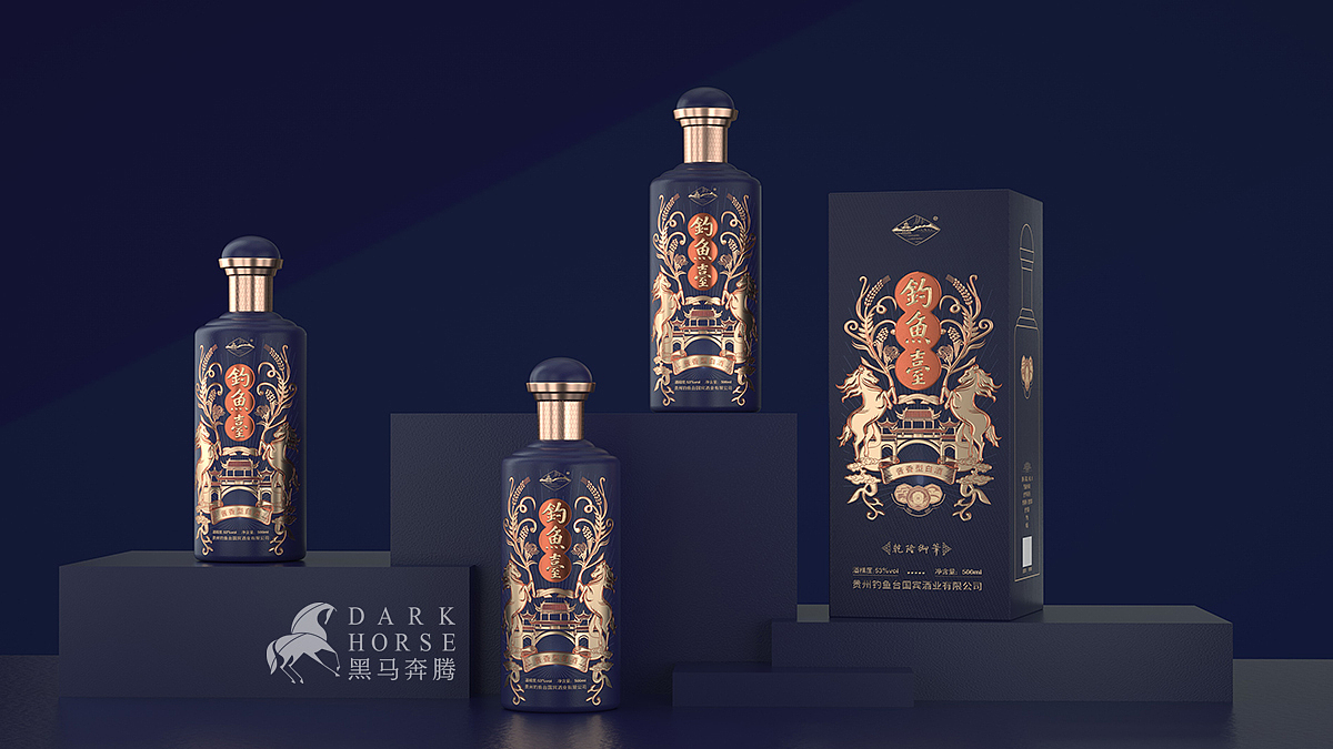 酒包装设计-钓鱼台酱酒包装设计 - 普象网