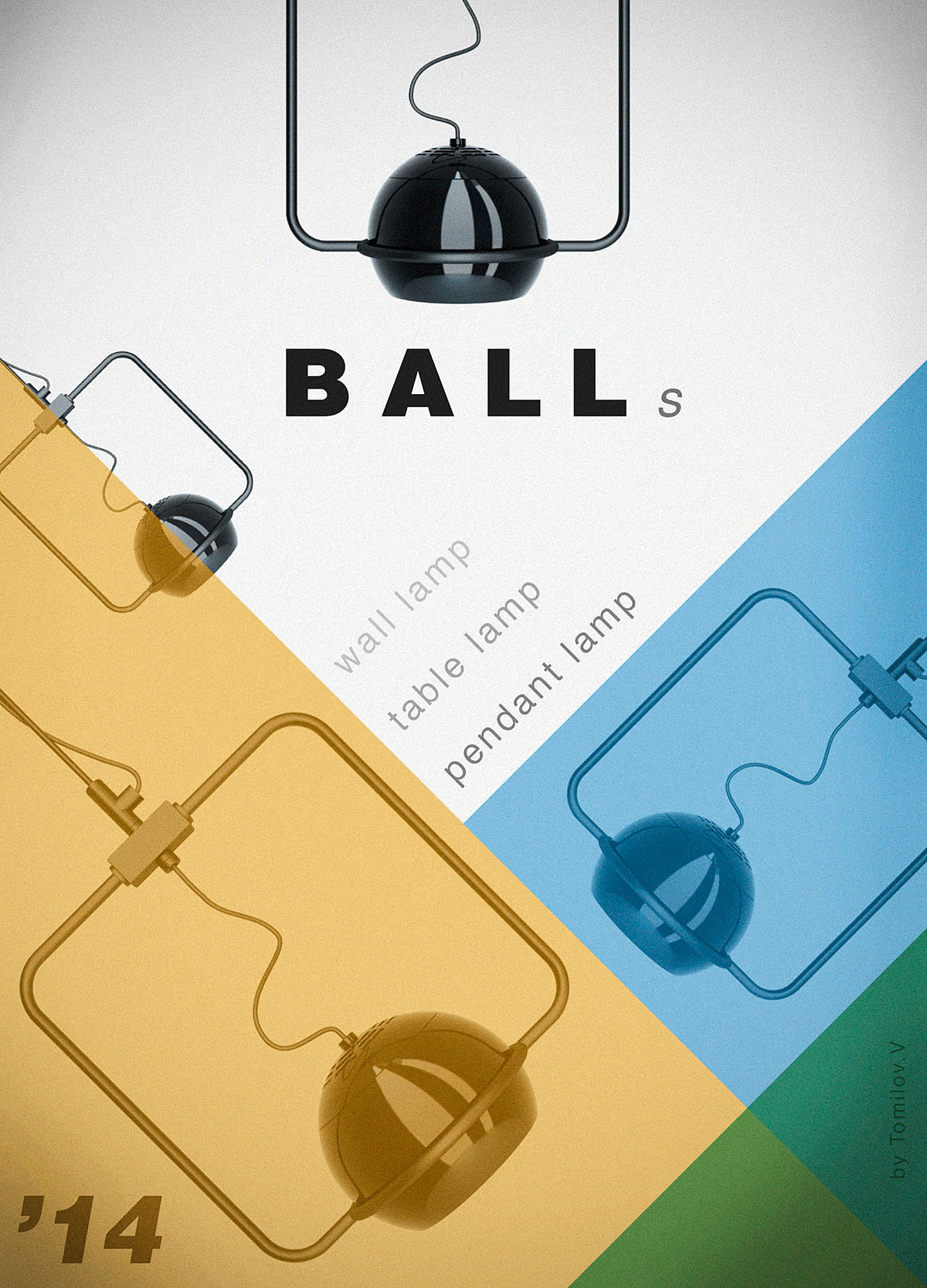 Balls series lamps，Spherical lamp，Plastic，