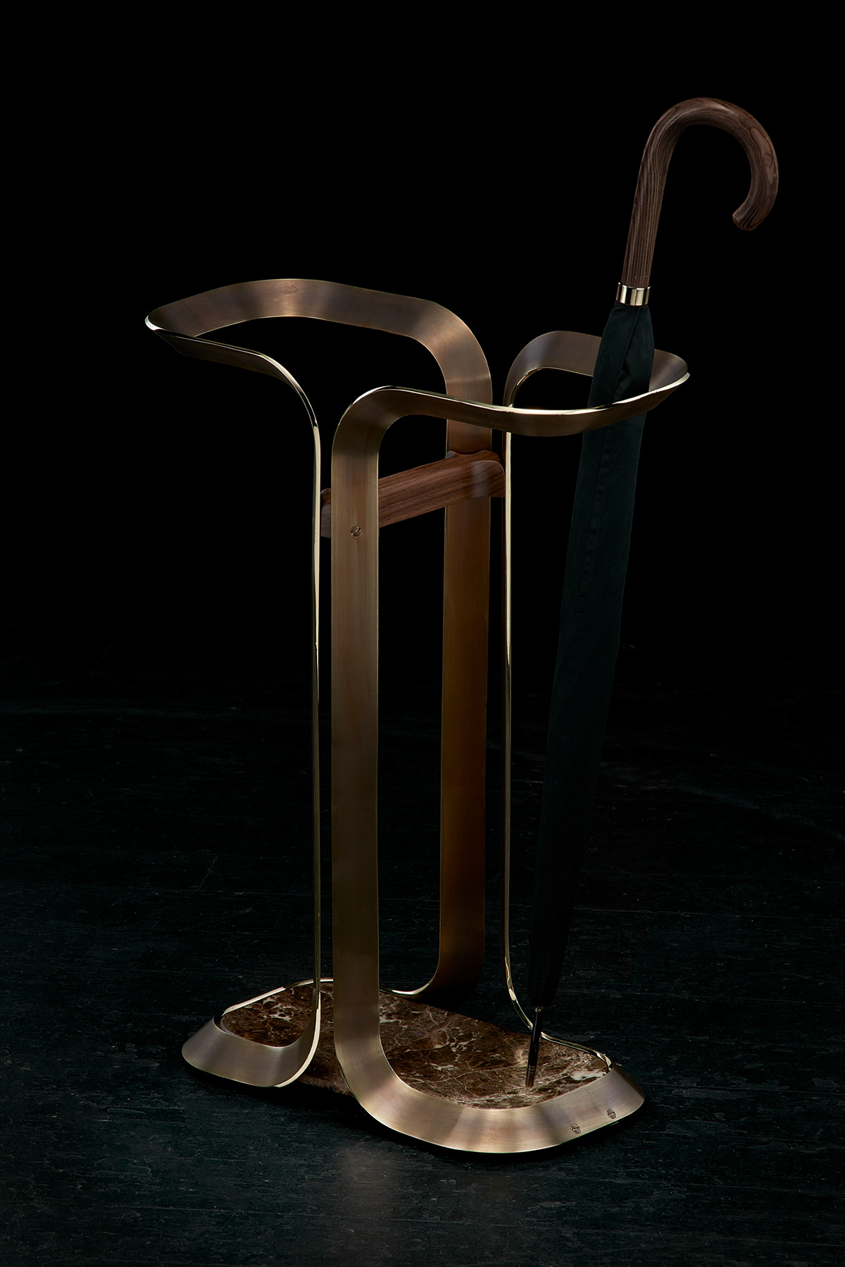 Umbrella stand，exhibition booth，classical，copper，industrial design，product design，