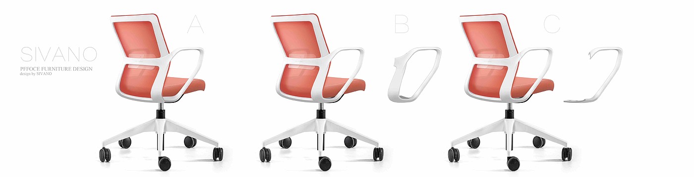 Office chair design，product design，furniture design ，