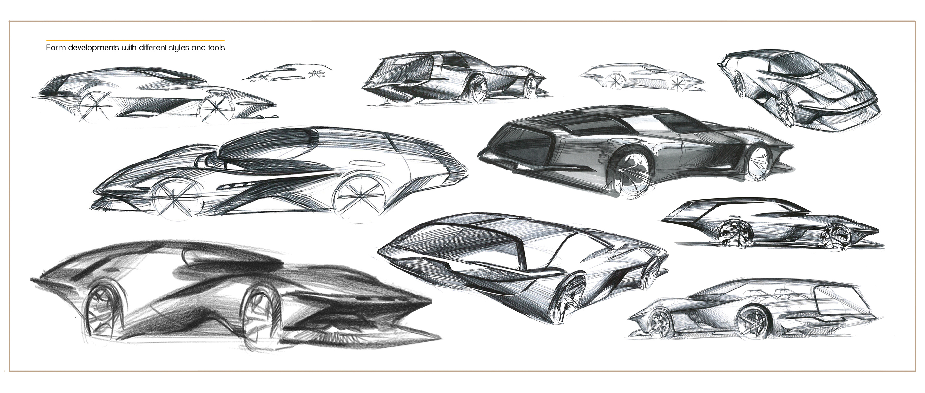 industrialization，automation，product design，Automobile design，Hand drawn，