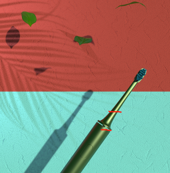 keyshot，Render，course，toothbrush，Classical style，Scene map，leaf，life，