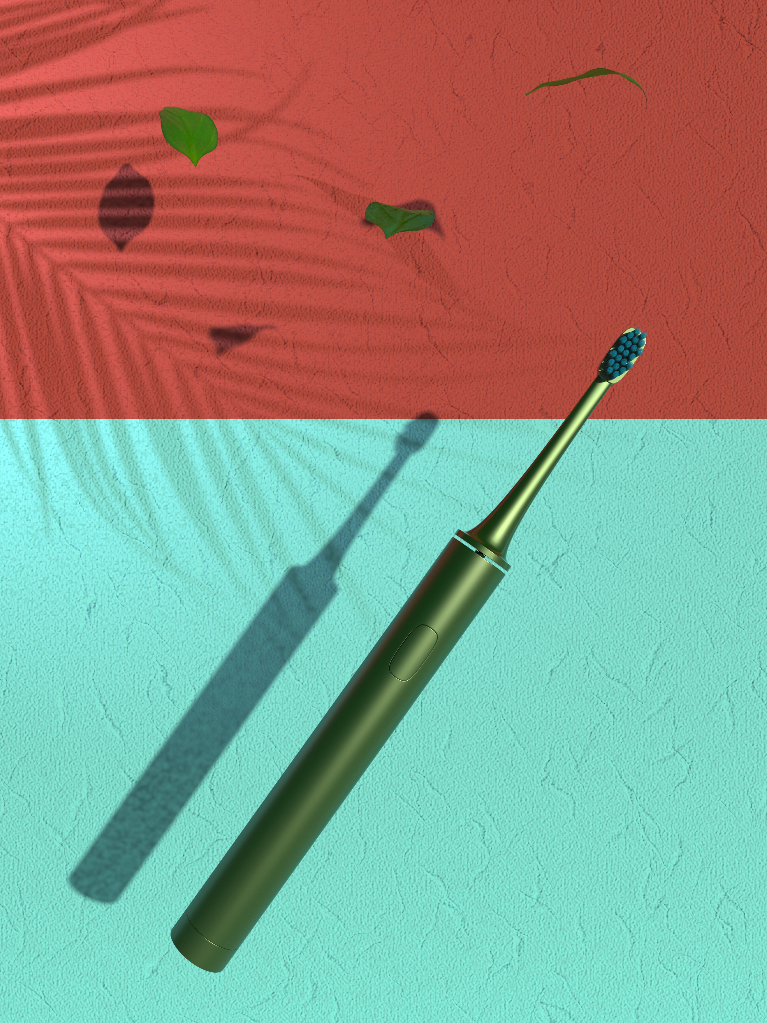 keyshot，Render，course，toothbrush，Classical style，Scene map，leaf，life，