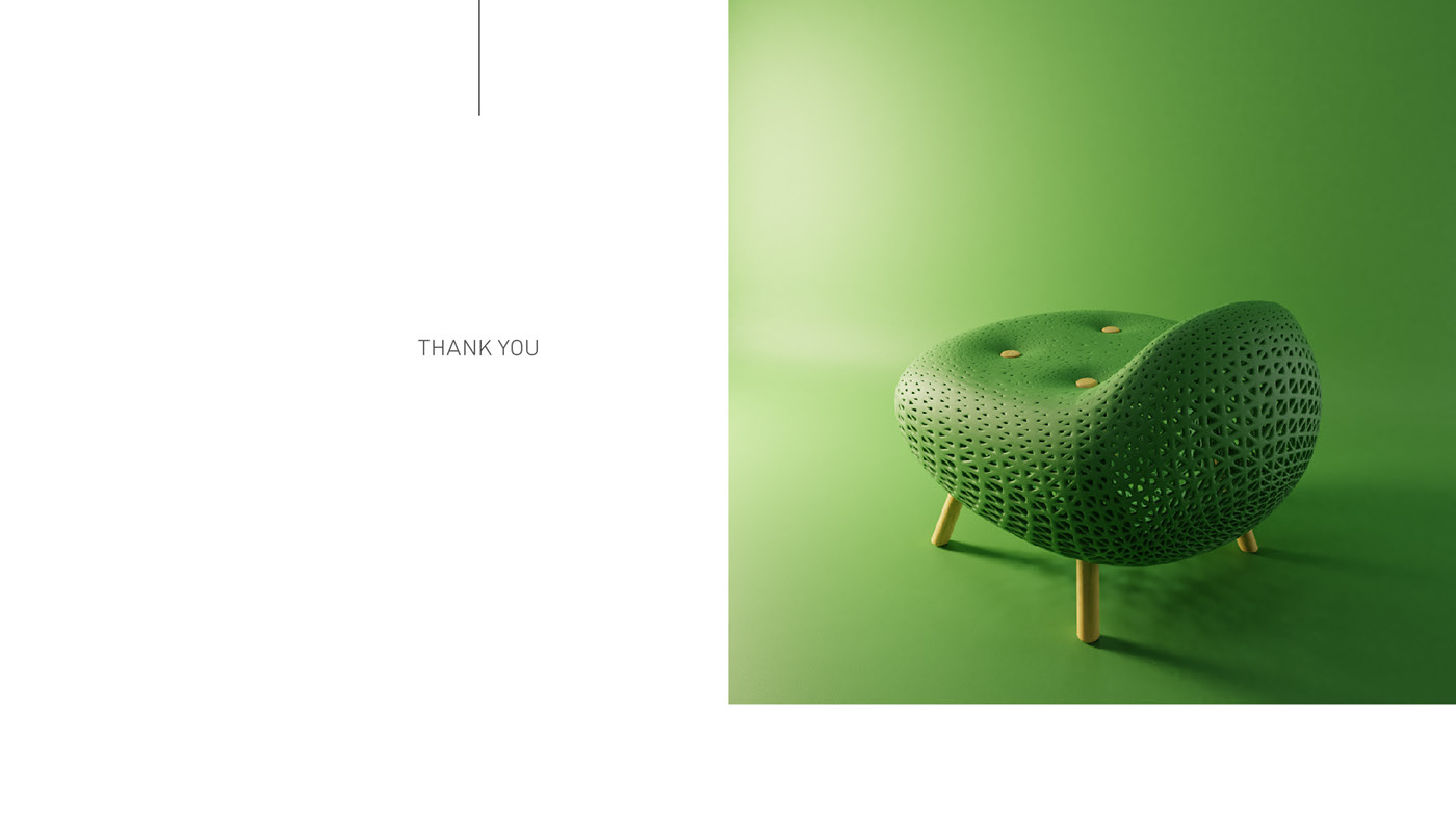 Plum，concept，chair，3D printing，Parametric design，