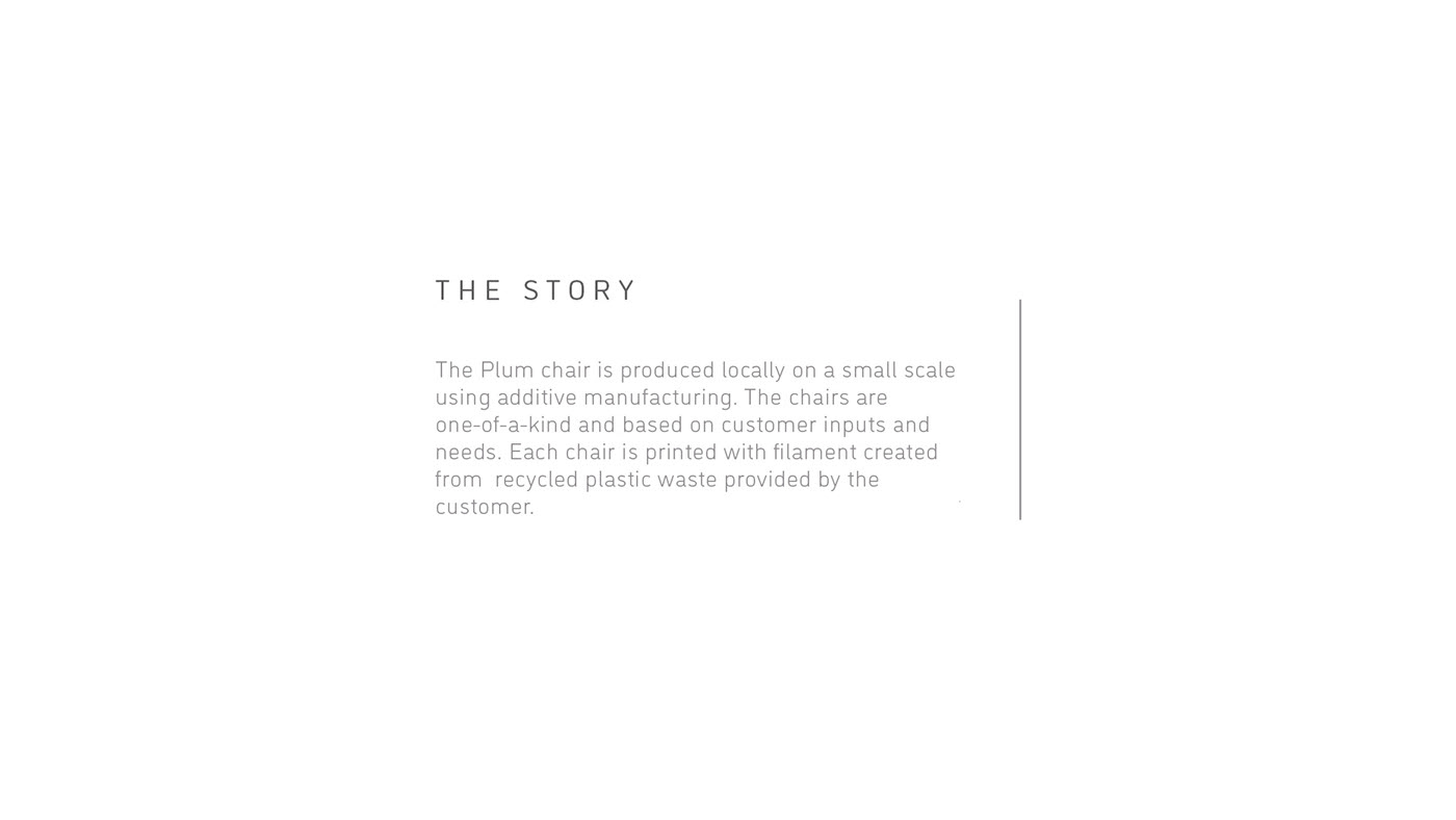 Plum，concept，chair，3D printing，Parametric design，