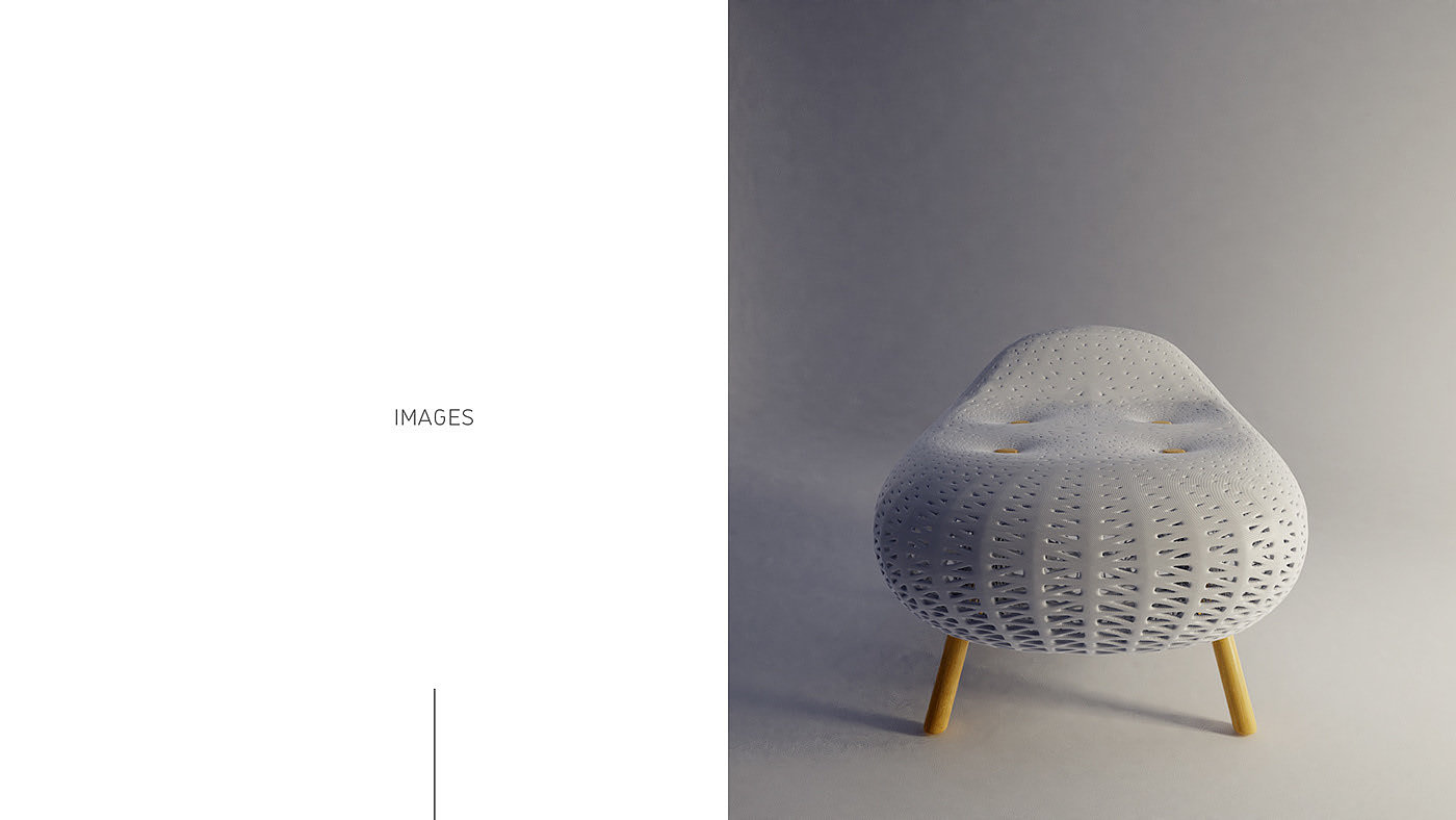 Plum，concept，chair，3D printing，Parametric design，