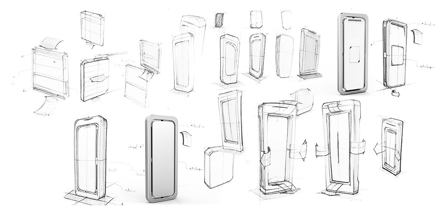 air conditioner，intelligence，small-scale，Hand drawn，