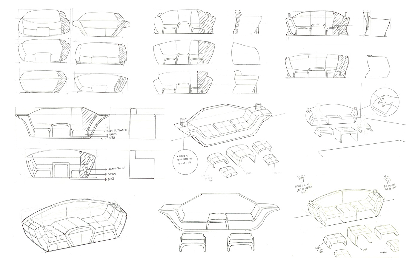 product design，industrial design，sofa，Receive，Home Furnishing，