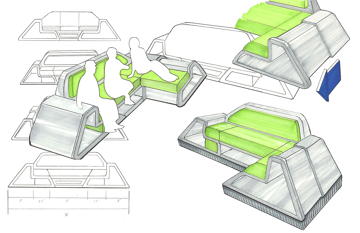 product design，industrial design，sofa，Receive，Home Furnishing，