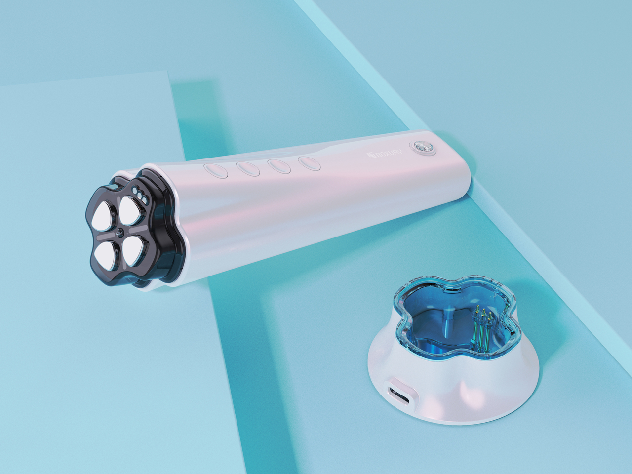 伯奢四叶草rf美容仪设计rf Beauty Instrument Design 普象网