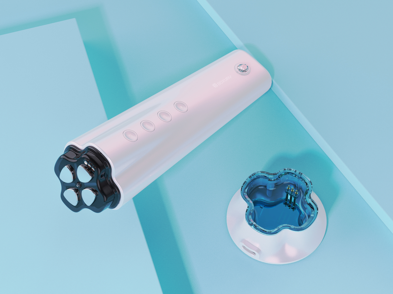 伯奢四叶草rf美容仪设计rf Beauty Instrument Design 普象网