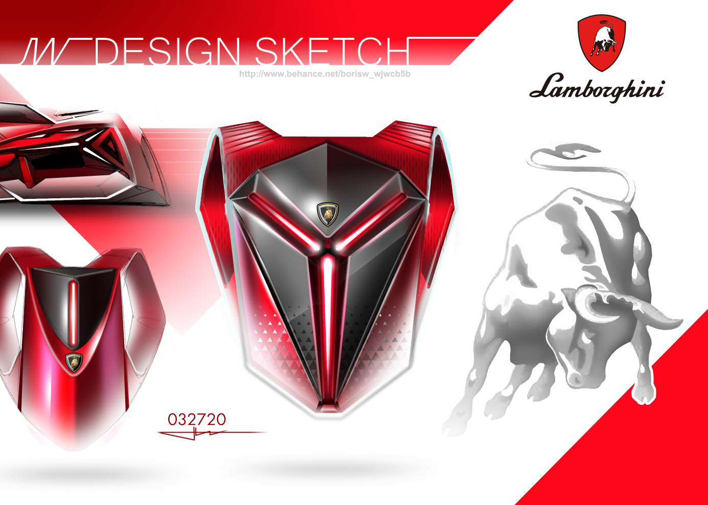 Backpack design, product hand-painted, PS，