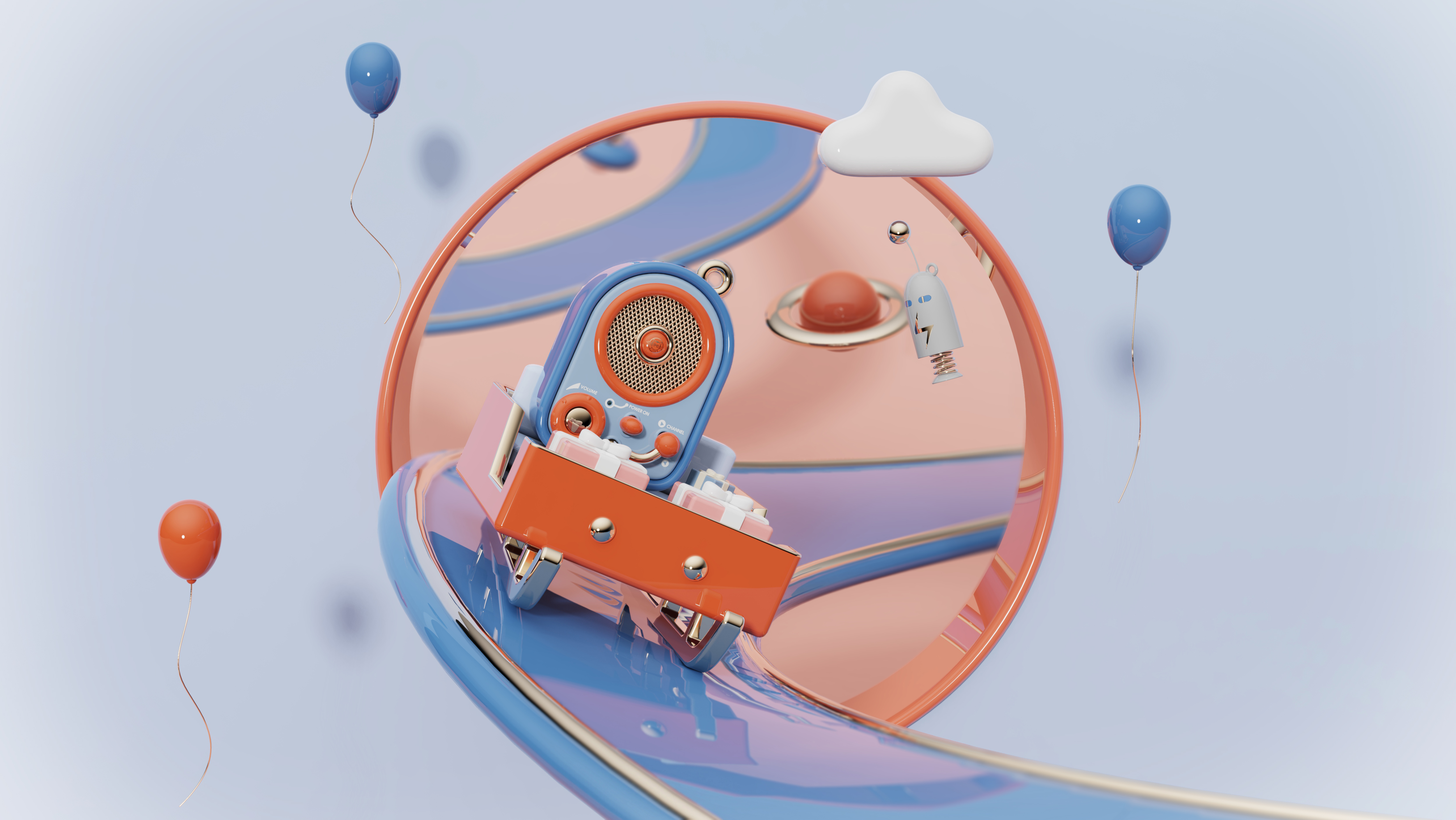 radio，Palm，music，Black glue point player，dream，lovely，Bluetooth Speaker ，