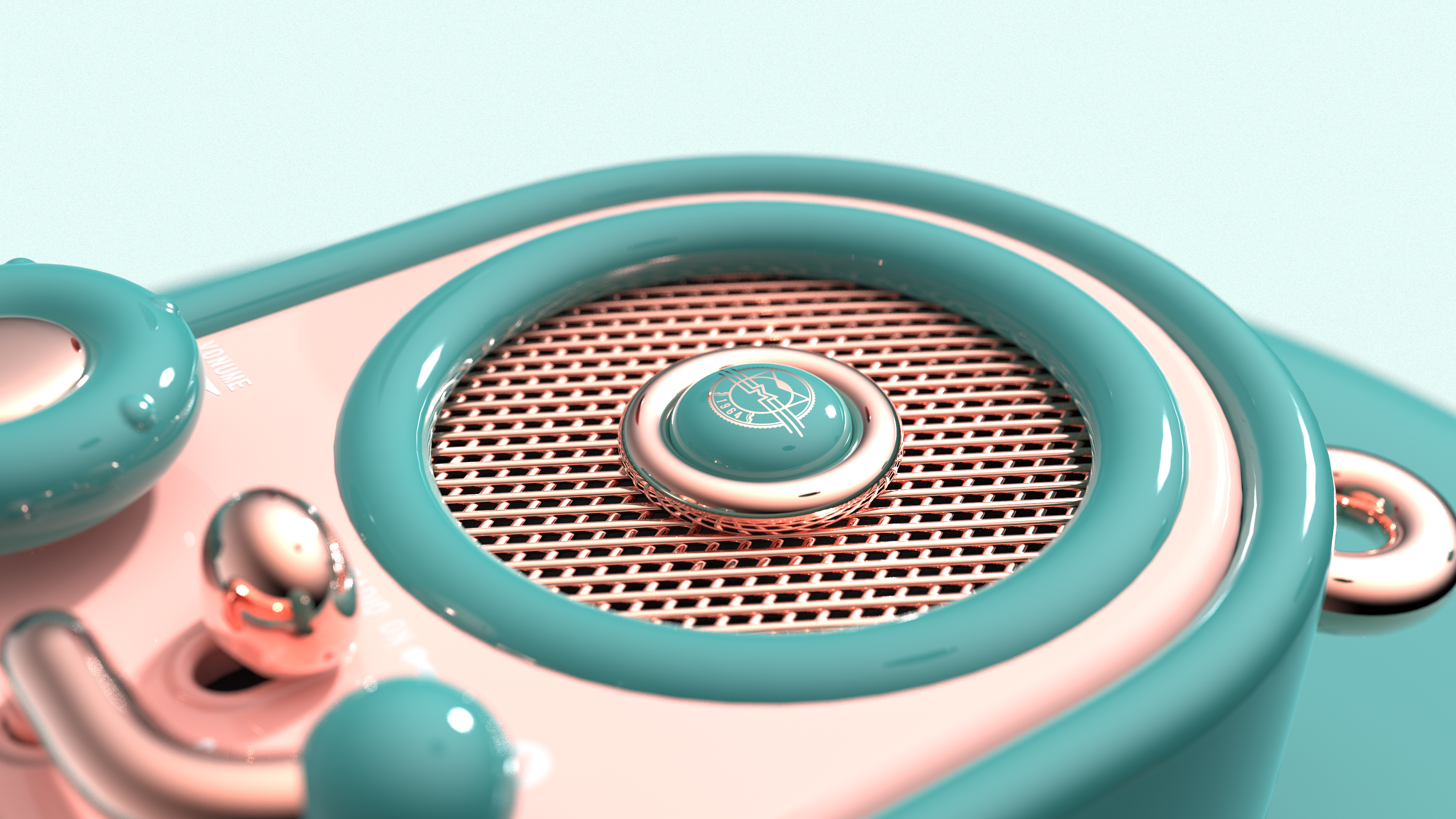 radio，Palm，music，Black glue point player，dream，lovely，Bluetooth Speaker ，