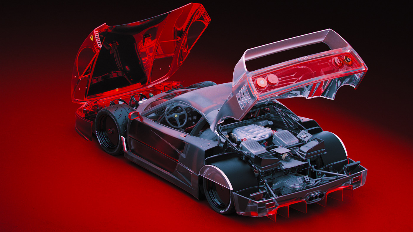 Render，classic，innovate，cgi，Ferrari，racing，