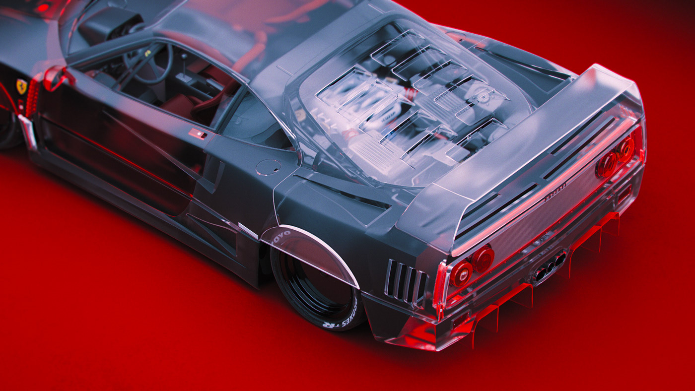 Render，classic，innovate，cgi，Ferrari，racing，