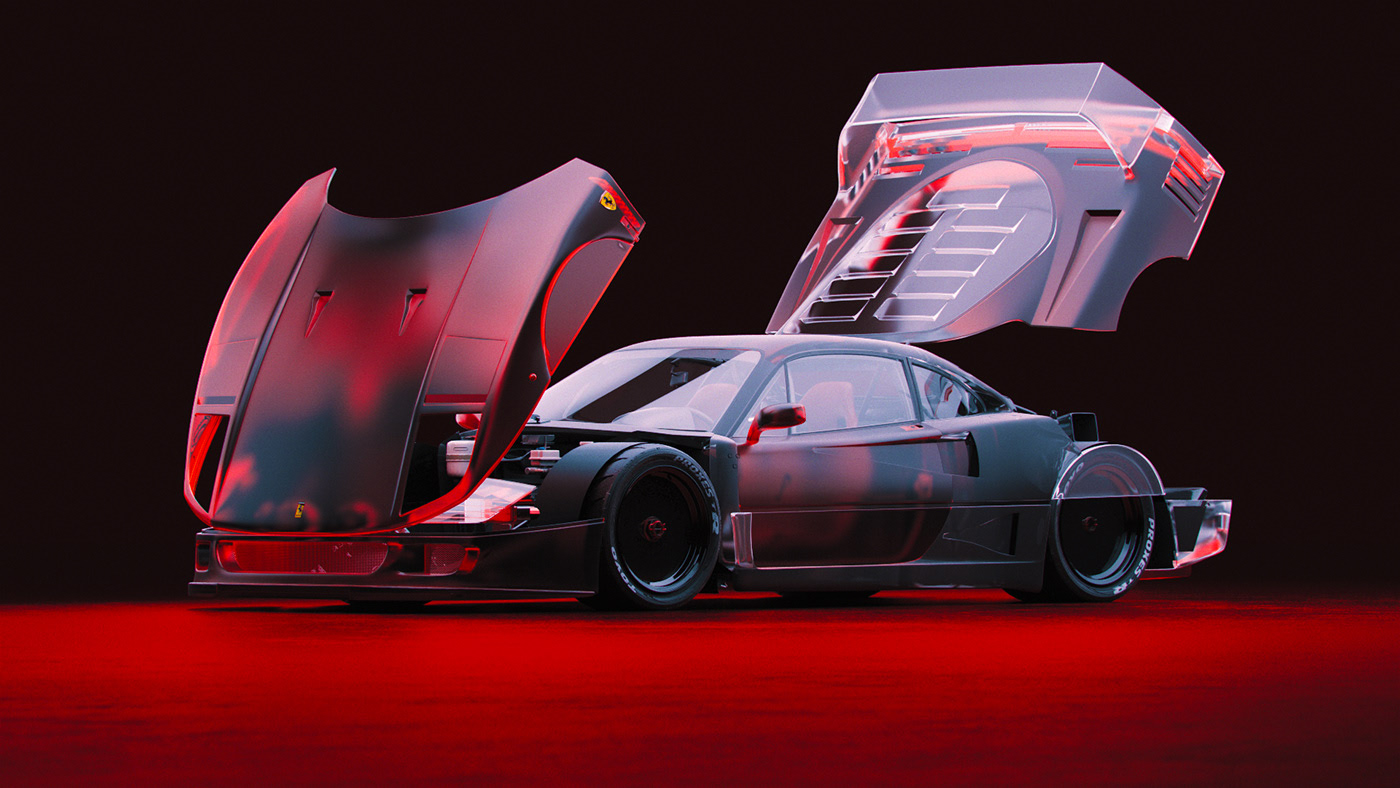 Render，classic，innovate，cgi，Ferrari，racing，