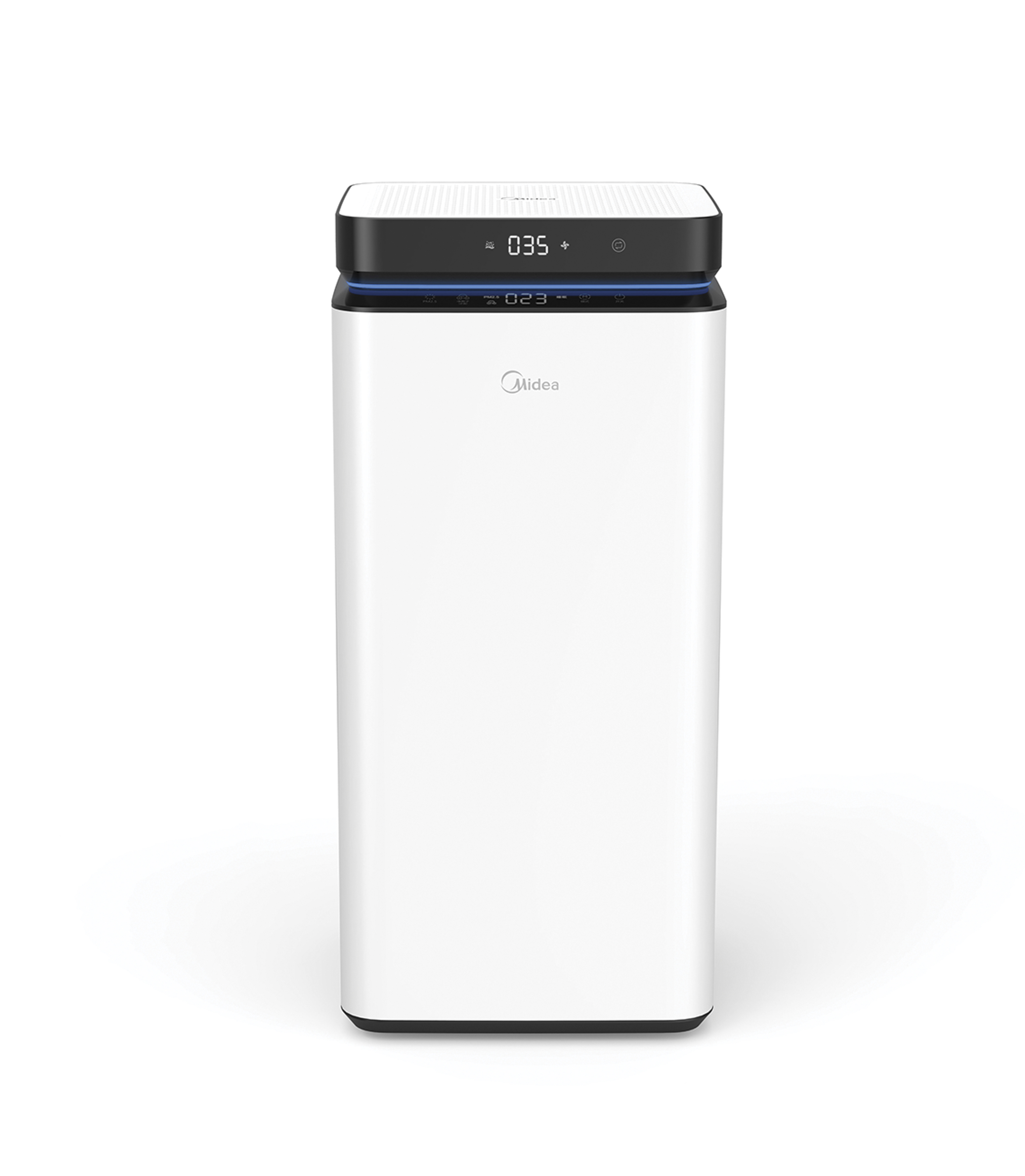 2018 red dot design concept award，air cleaner，The Twin Engine，Air Purifier，Universal wheel，white，