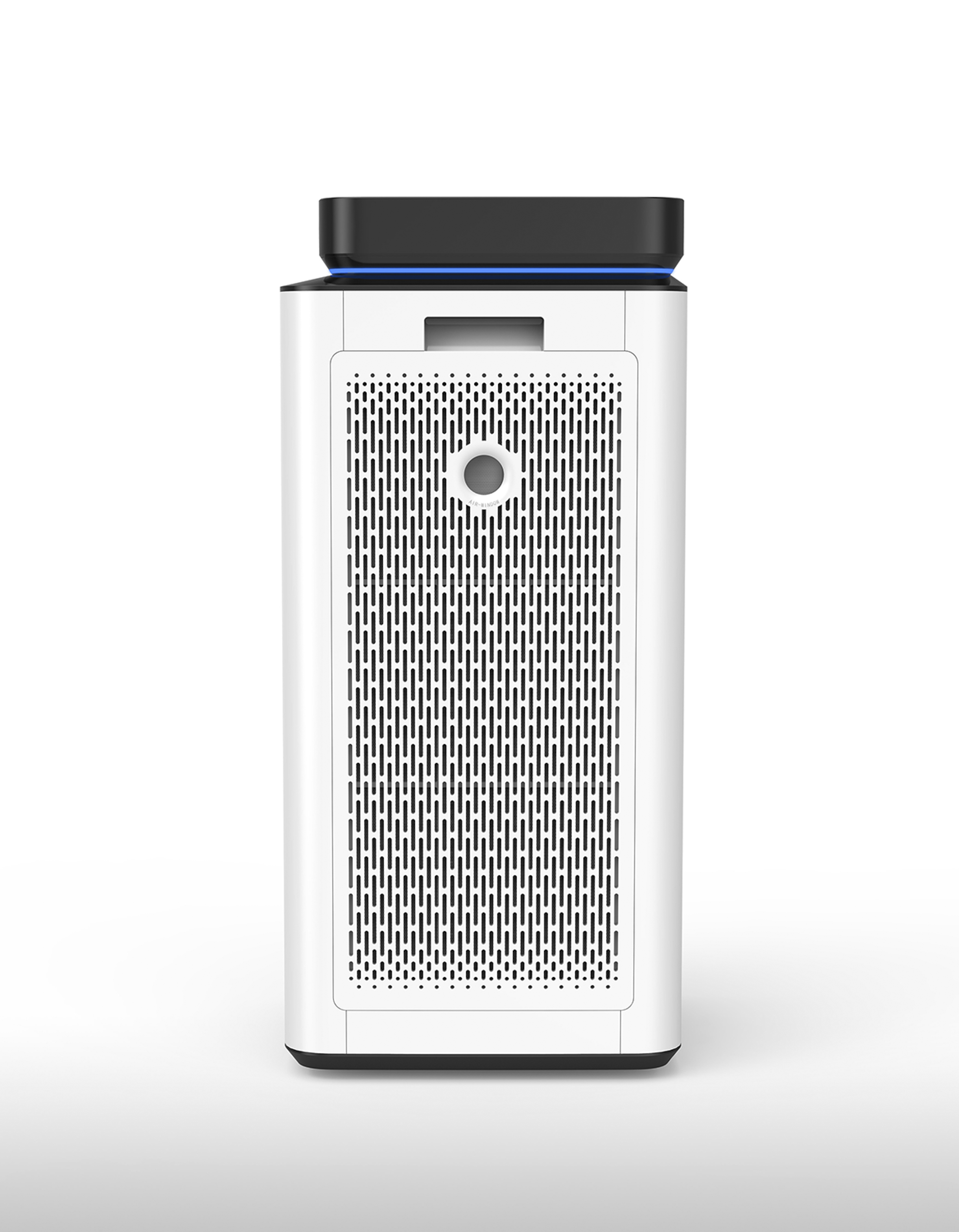 2018 red dot design concept award，air cleaner，The Twin Engine，Air Purifier，Universal wheel，white，