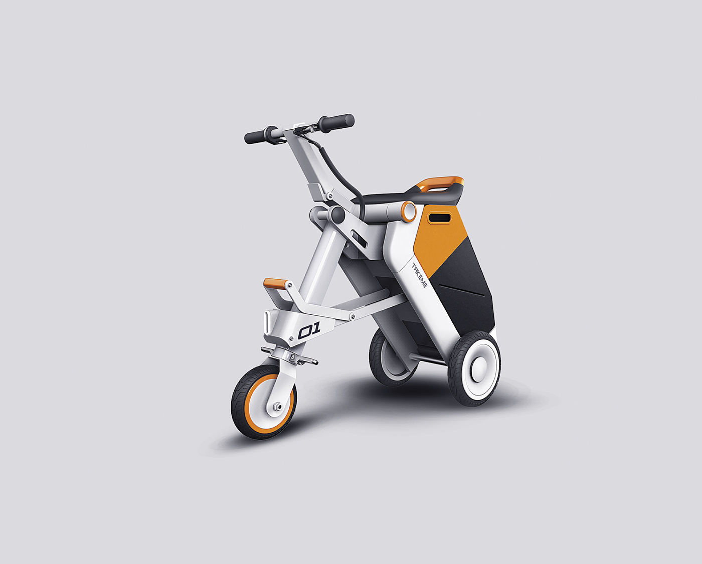 2018 red dot design concept award，Bicycle，Electric，TAKEME，aged，fold，