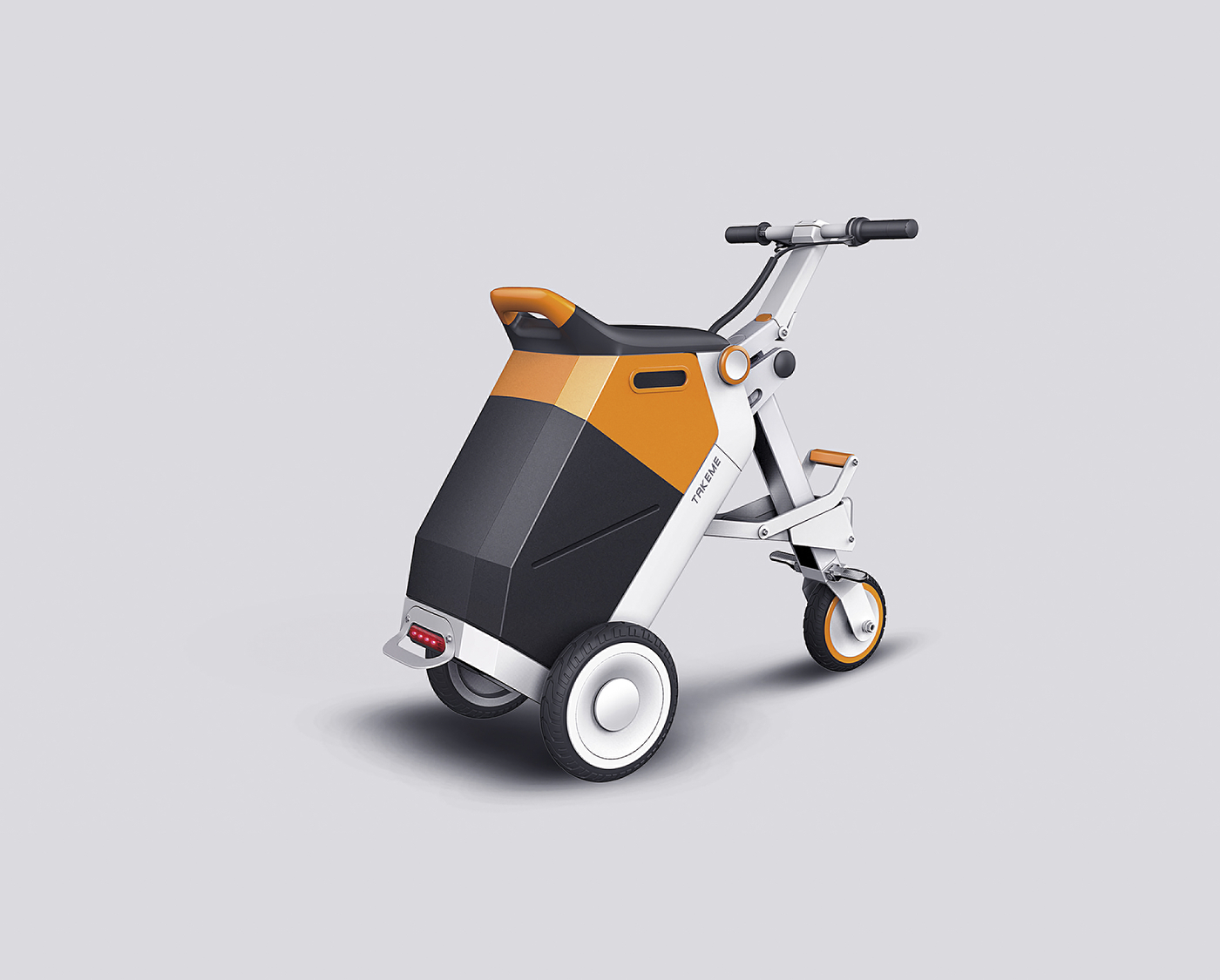 2018 red dot design concept award，Bicycle，Electric，TAKEME，aged，fold，