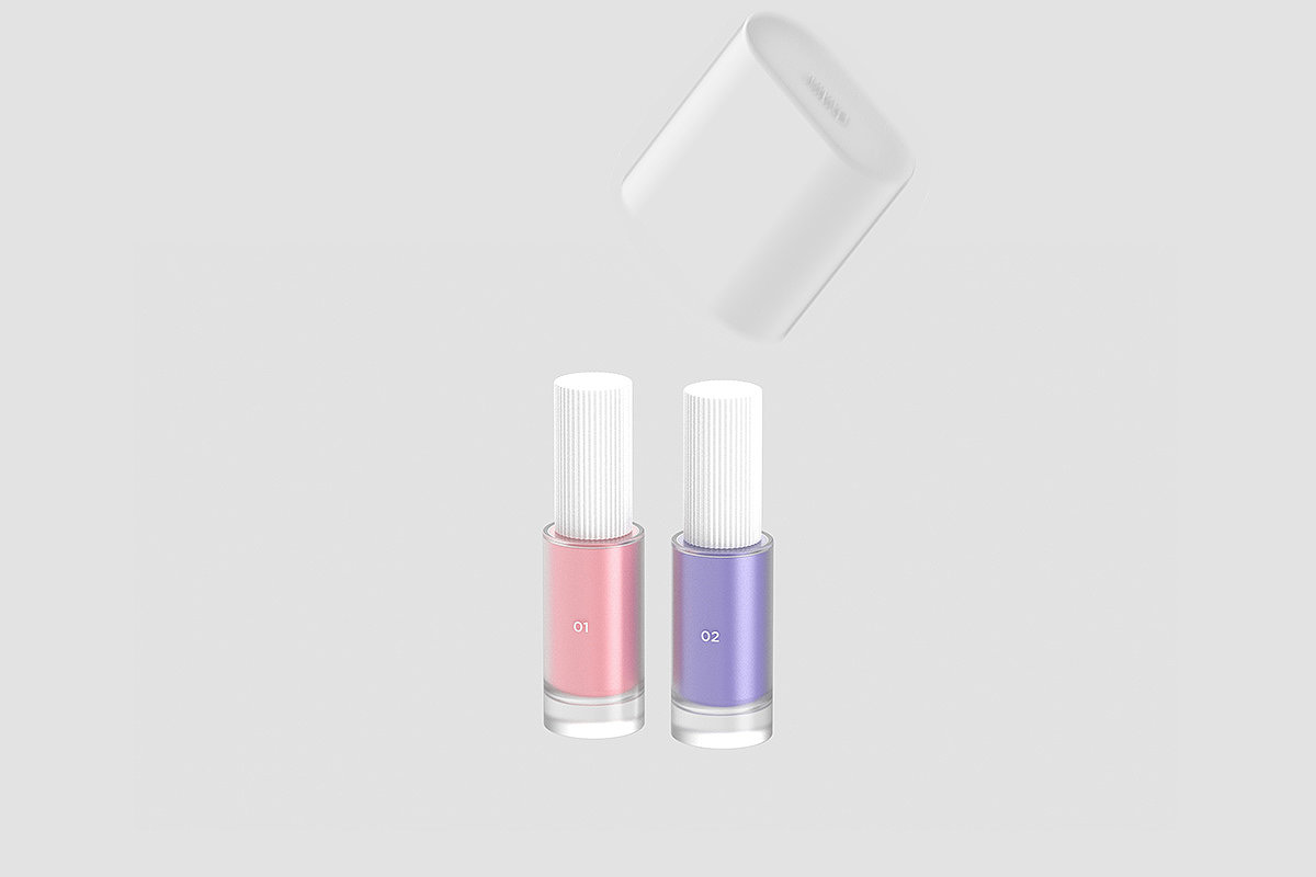 Nail Polish，product design，Plastic，