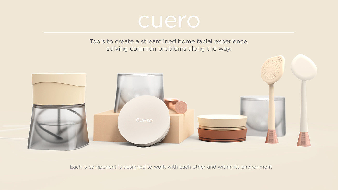 Cuero，面部护理工具，概念设计，