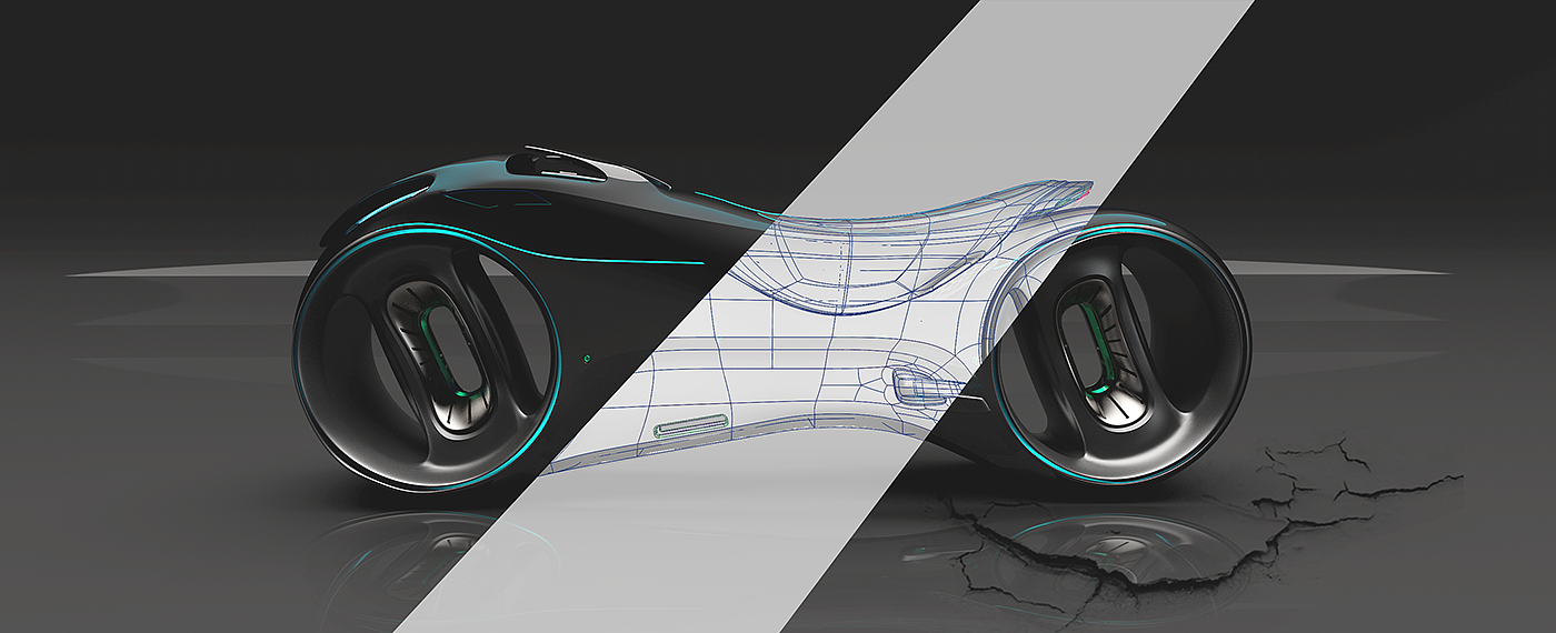 RAZZOR CYCLE，black，Motorcycle design，
