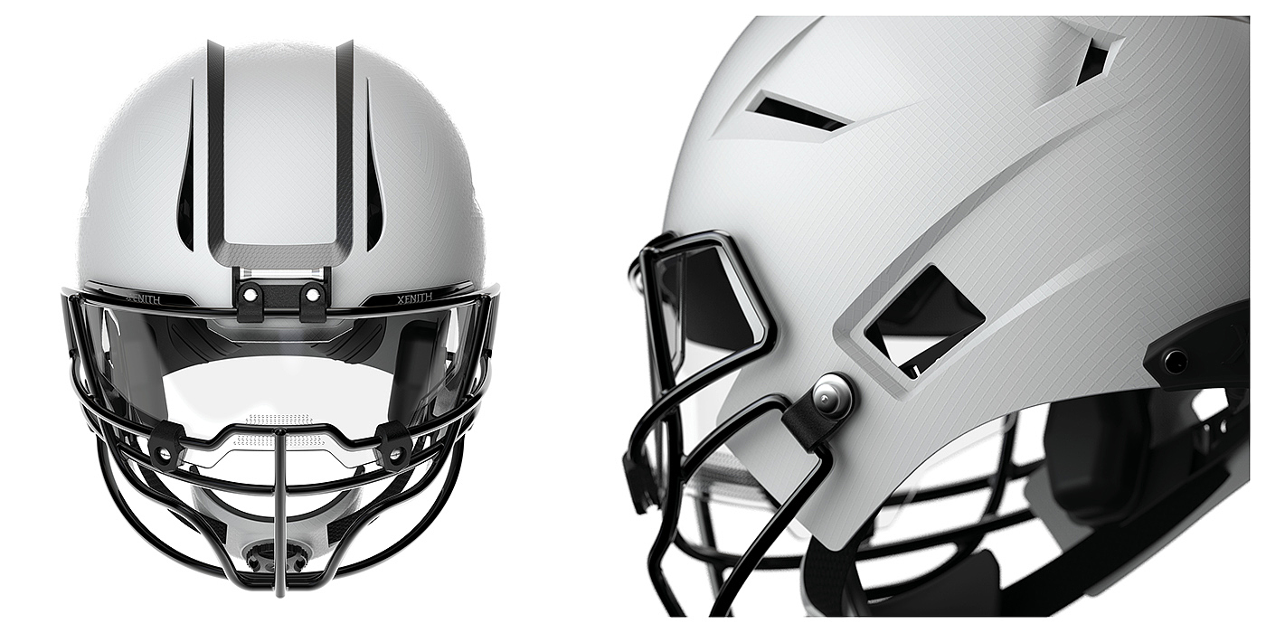 Xenith DNA，橄榄球头盔，白色，