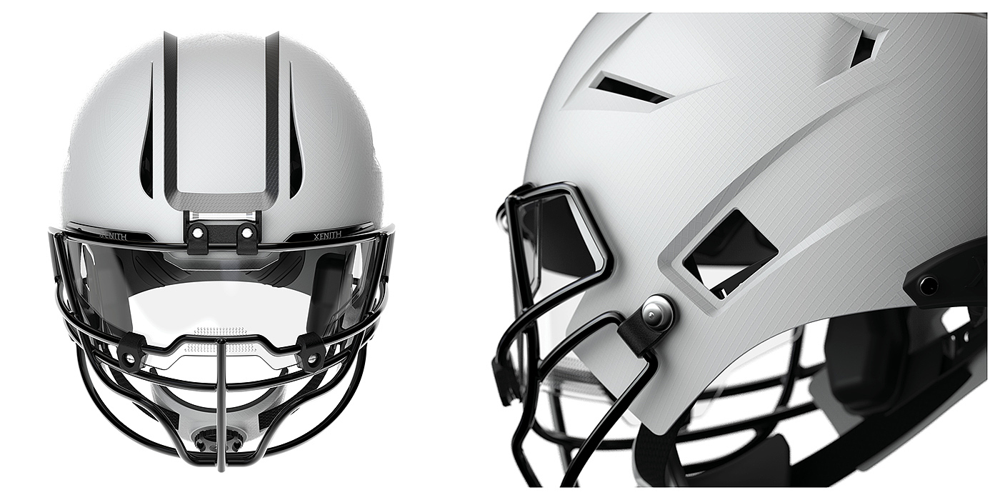 Xenith DNA，Football helmet，white，