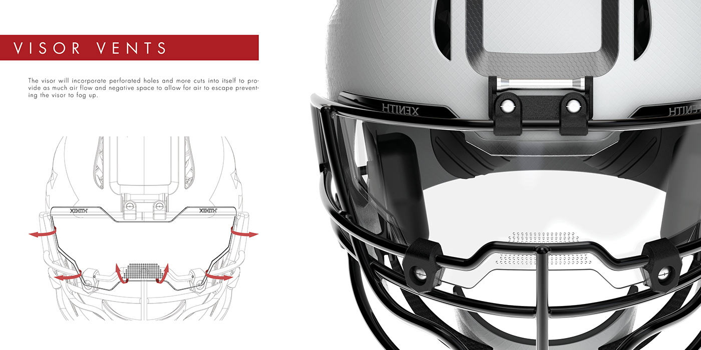 Xenith DNA，Football helmet，white，