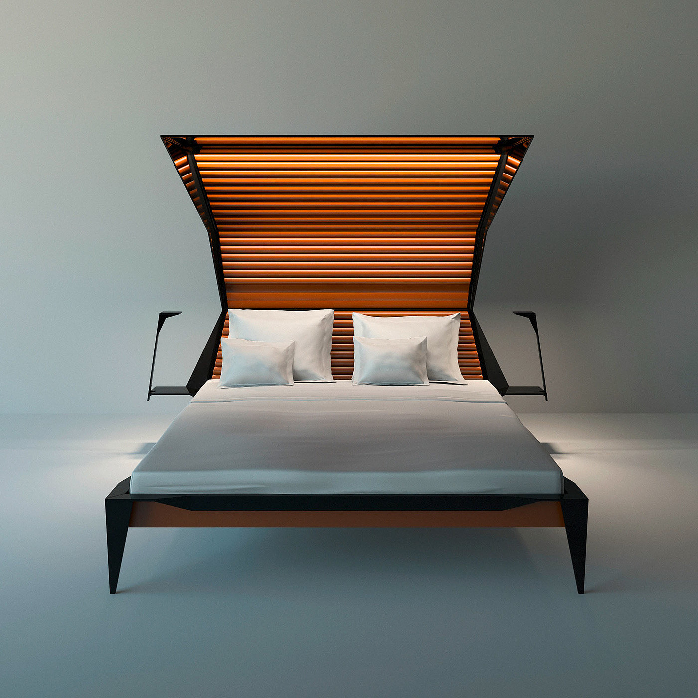 Home furniture，Bed，conceptual design，bedroom，Bedman，Interior design，deformation，