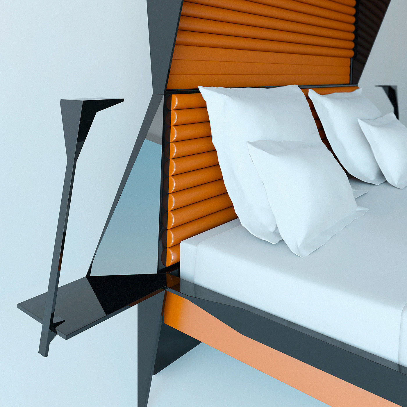 家居家具，床，概念设计，卧室，Bedman，室内设计，变形，