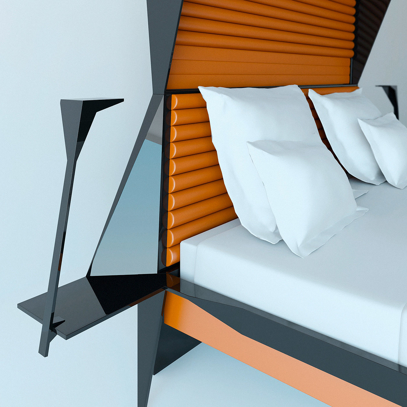 Home furniture，Bed，conceptual design，bedroom，Bedman，Interior design，deformation，