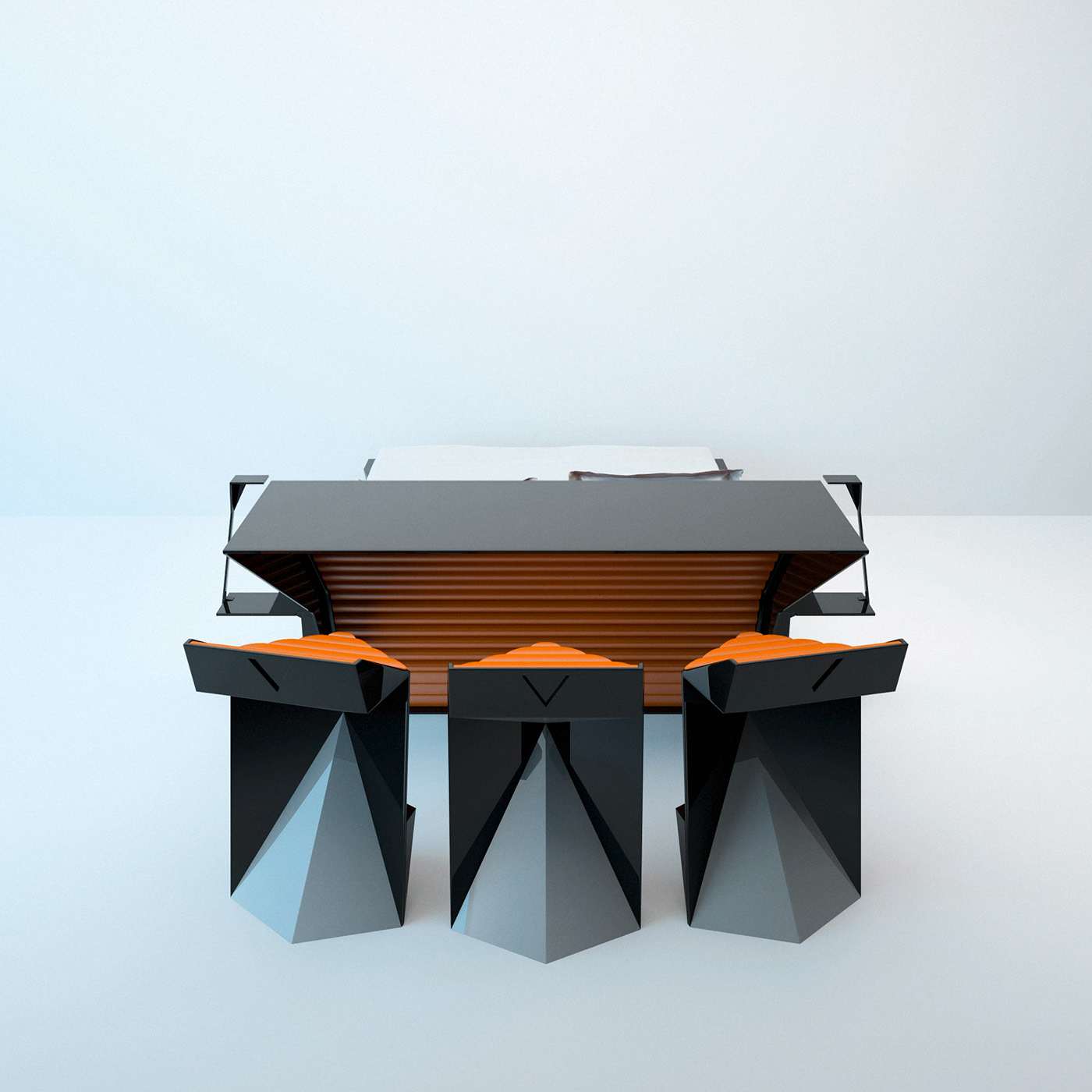 Home furniture，Bed，conceptual design，bedroom，Bedman，Interior design，deformation，