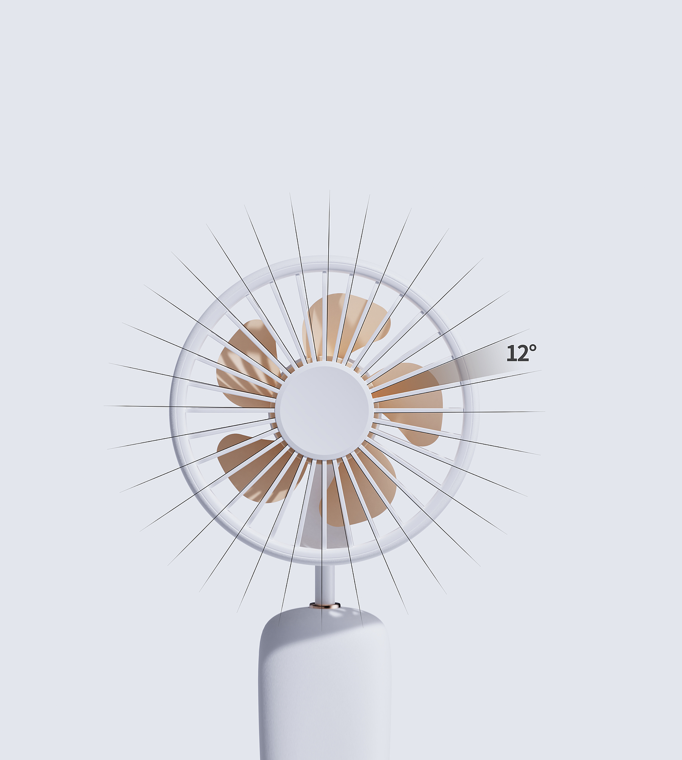 Light Retro，Multi way，Hand held small fan，